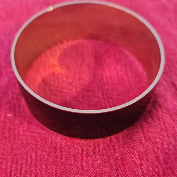 J. Crew Accessories - J. Crew Black Bangle With Gold-tone Lining